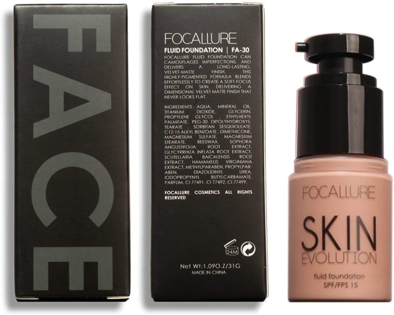 MachinYester SPF/FPS 15 Face Makeup Base Face Liquid Foundation Fluid Foundation Moisturizing Concealer Foundation Easy to Wear 8#