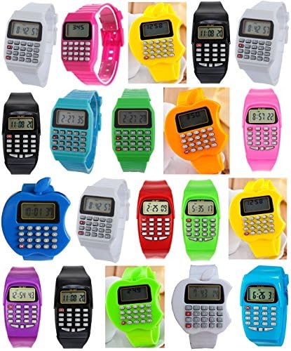 Multifunction Digital Sports Calculator with Date/Time Display Kids Unisex Watch - 20CWAT