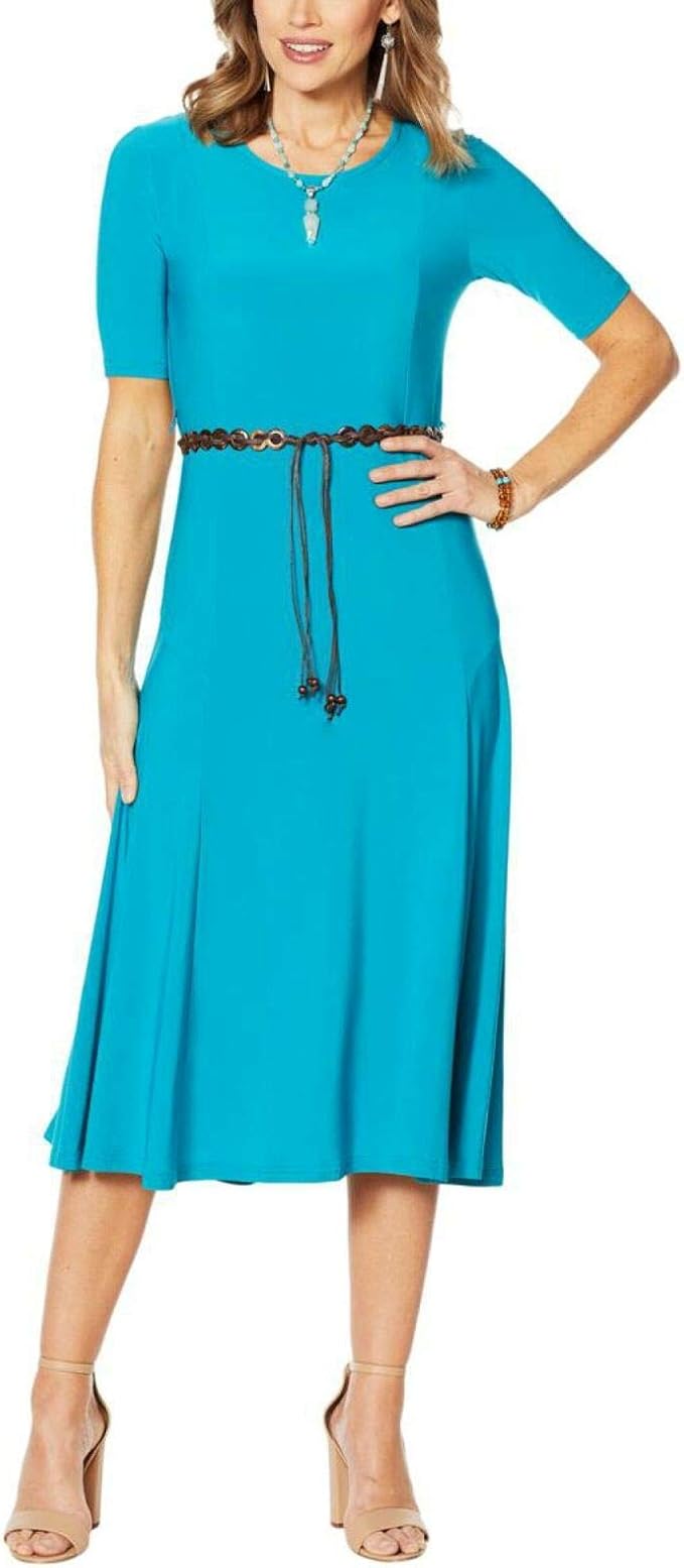 nina leonard midi dress