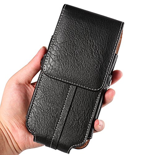 Rugged pu leather vertical belt clip holster case for samsung gal…