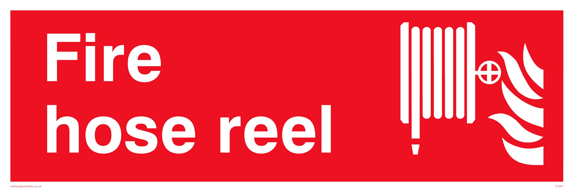 Pack of five - Fire Hose Reel Sign - 300x100mm - L31