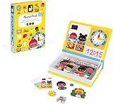 Janod MagnetiBook Learning to Tell the Time Educational Game 75 magnets