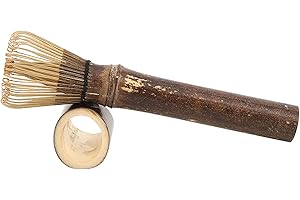 ICRPSTU Matcha Whisk, Premium Natural Tea Tool for Authentic Matcha, Tea Preparing Tool, Green Japanese Powder Mixer Brush (P