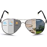 ROCKNIGHT Polarized Aviator Sunglasses for Men Women Metal Flat Top Sunglasses lightweight Driving UV400 Outdoor 58mm