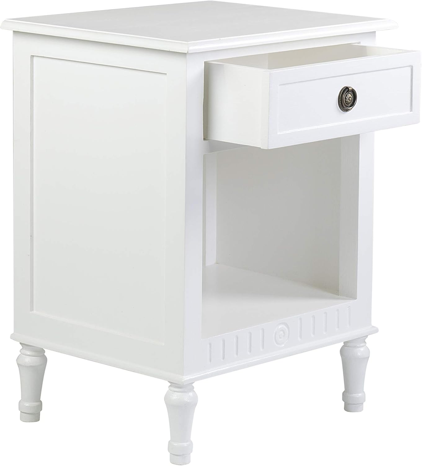 Amazon Com East At Main Adeline Nightstand White Furniture Decor