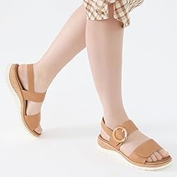 UBFEN Womens Flat Sandals Arch Support Open Toe