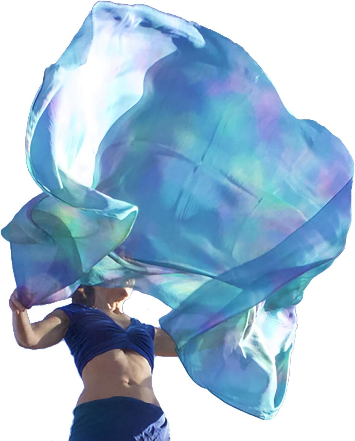 Nahari Silks 100% Hand-dyed Silk Veils in Blends & Patterns