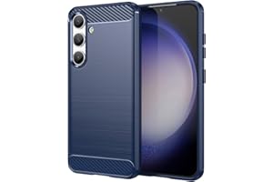 Aikcks for Samsung Galaxy S24 Phone case, Shockproof, Scratch Resistant Carbon Fiber Jacket, Soft TPU,for Galaxy S24 case (Blue)