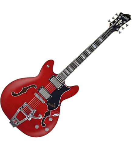 Viking Hagstrom Amazon.com: セミアコギター＋ハードケース Viking Hagstrom Semi-Hollow Black - Guitar Electric ギター