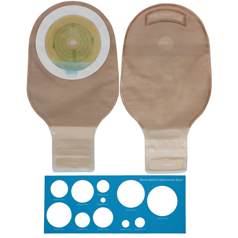 LotFancy Colostomy Bags with Clamp Closure, 10Pcs One Piece Drainable