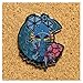 C Shaped Mushroom Blue Hat Pin - Colorado Flag C