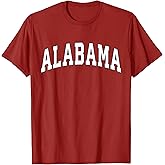 Alabama AL Vintage Sports Style 80s 90s Gifts Men Women Kids T-Shirt