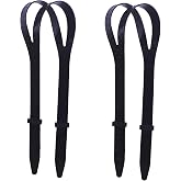 2PCS Universal Silicone Mask Strap Black Scuba Mask Strap Replacement | for Scuba Diving, Snorkeling Mask, Swimming Goggle, Snorkel Mask Strap, Diving Glasses Straps,Scuba Mask Strap