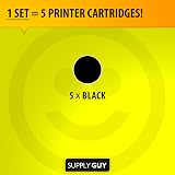 Supply Guy 5 Black Compatible Ink Cartridges Epson 26XL XP510 XP600 XP700 XP800 view 3