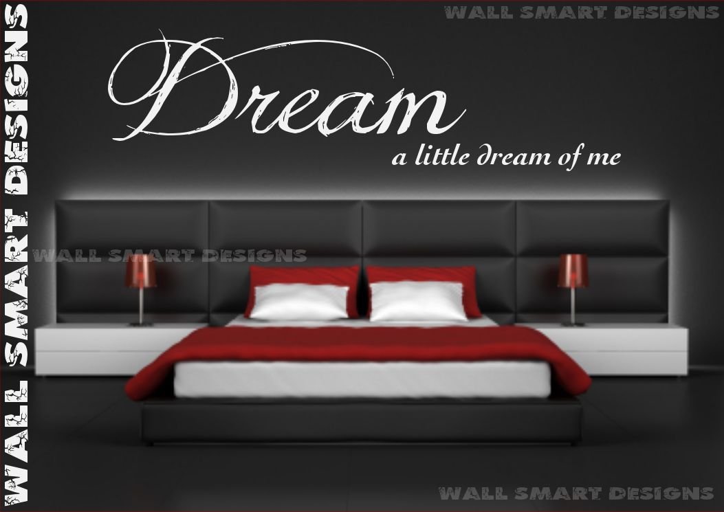 Wall Sticker Quote Bedroom Sticker Dream Mural Decal