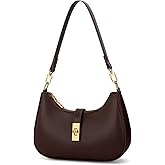 KKXIU Shoulder Bag for Women Cute Hobo Handbag and Vegan Leather Retro Small Clutch Purse with Zipper