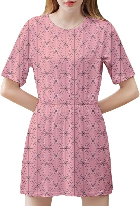 Amazon Co Jp Hezhipu 鬼滅の刃のワンピース レディーズ 半袖 夏 衣装 柔らかい 快適 夏服 コスチューム 仮装 ガールズ 女の子 ギフト 誕生日 プレゼント Xxs 服 ファッション小物