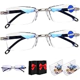 Lfjcspp Auto Adjusting Eye Glasses for Near and Far Women Men,Smart Auto Focus Reading Glasses with Intelligent Zoom Lenses