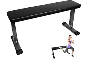 Fitvids Flat Weight Bench, Heavy Duty Flat Workout Bench for Home Gym Weight Training