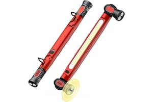 MechaniLite Work Light,3000LM LED Magnetic Light bar 5200mAh Under Hood Light with Hooks, Portable Magnetic Rechargeable Cord