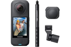 Insta360 X4 Air Ski Bundle - Waterproof & Lightweight 165g 8K 360 Camera, Invisible Selfie Stick, Replaceable Lenses, Shoot First & Frame Later, Built-in Wind Guard, Stabilization, AI-Powered App