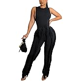 Sriswel Women Sexy 2 Piece Outfits Fringe Pants Jumpsuit Set Tassel Club Going Out Birthday Party Night Clubwear