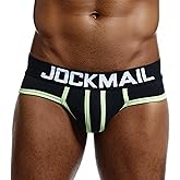 JOCKMAIL Mens Briefs Underwear Men's Cotton Stretch Underwear Support Briefs Soft Breathable Underwear