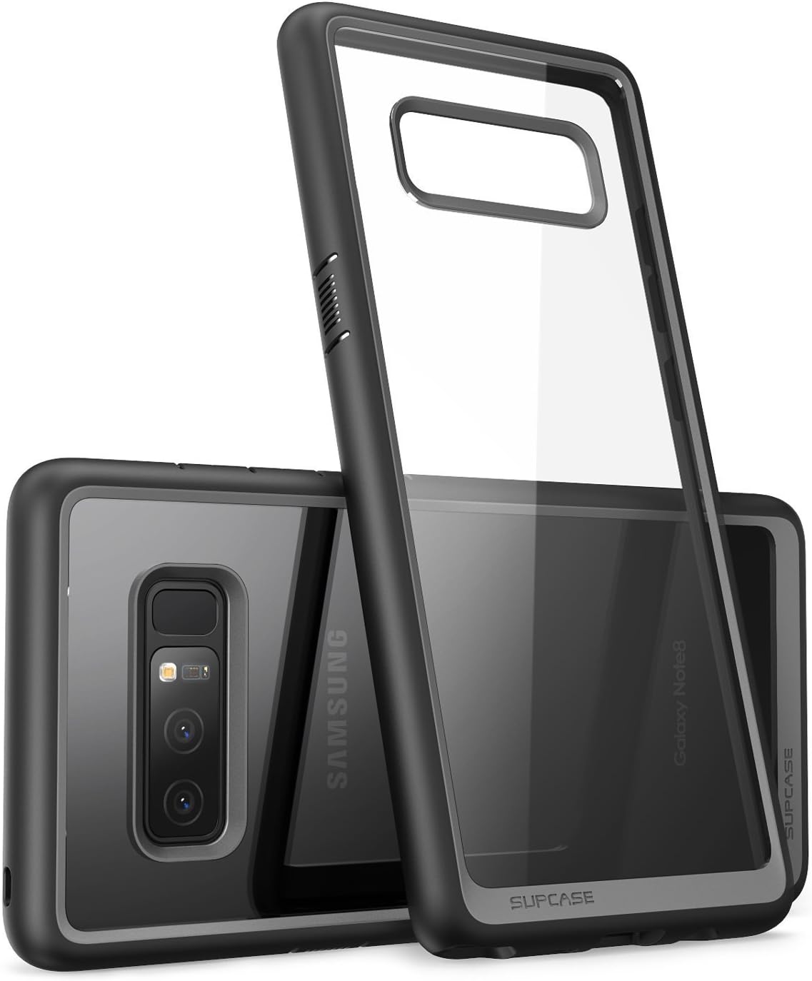 SUPCASE Unicorn Beetle Style Case Designed for Galaxy Note 8, Premium Hybrid Protective Clear Case for Galaxy Note 8 2017 Release (Black)