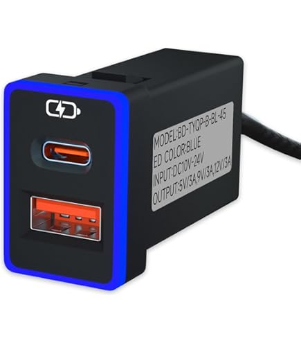 Amazon.com: B&DOG XSIN Car Charger for Toyota USB C Dual Port