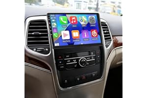 2+32G Double Din Car Stereo for Jeep Grand Cherokee 2011-2013, 10" Touchscreen Radio Upgrade for Grand Cherokee Head Unit And