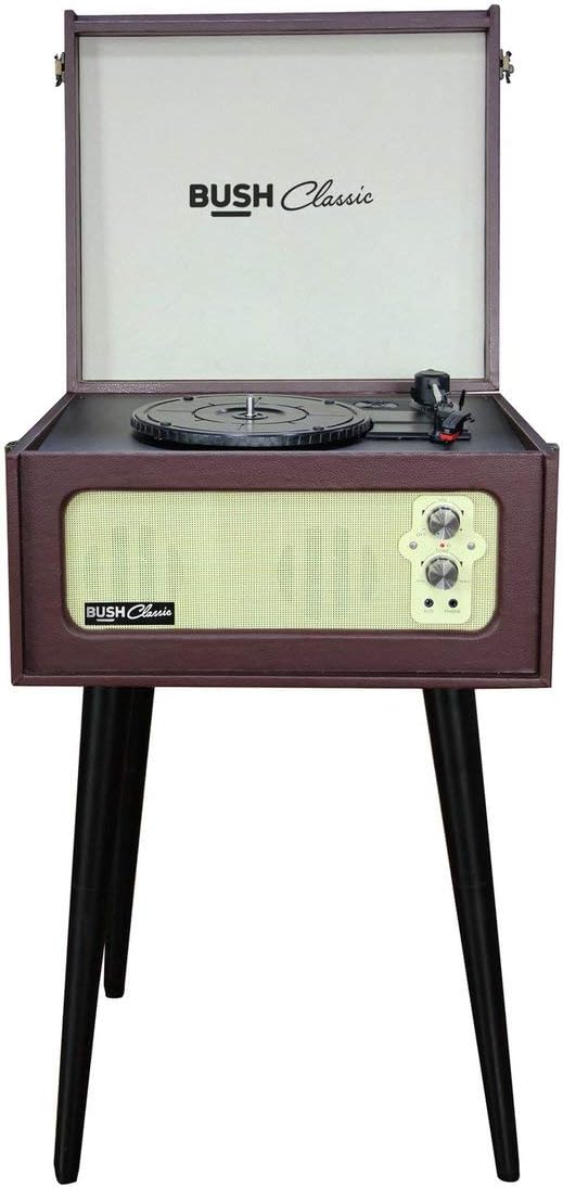 Bush Classic Retro Record Player Turntable With Legs Amazon.co.uk