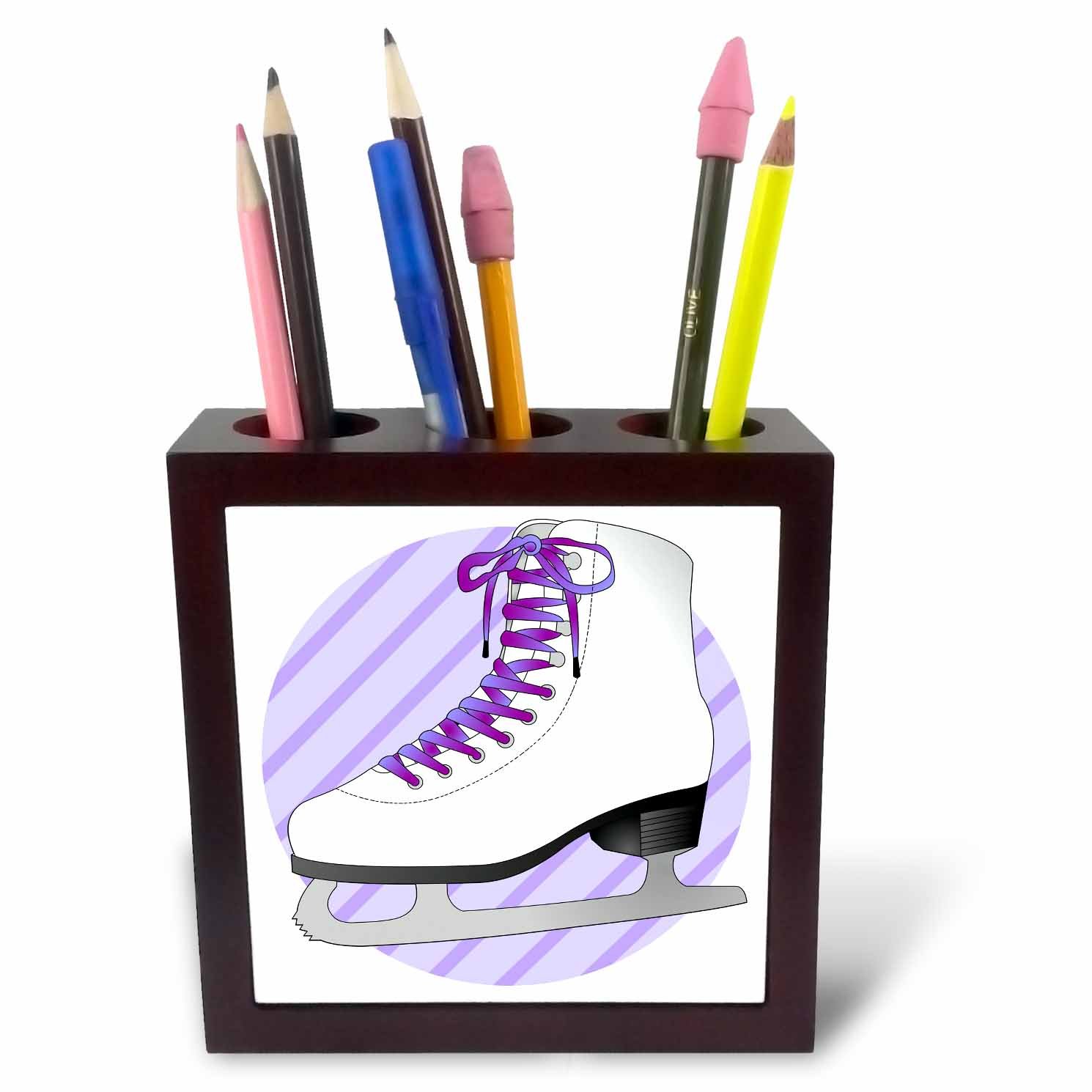 3dRose ph_77473_1 5-Inch "Figure Skating Gifts" Tile Pen Holder