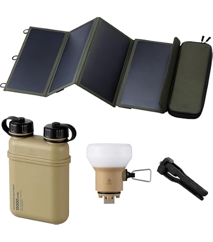Amazon.com: ELECOM NESTOUT 15000mAh Outdoor Power Bank + 4-Panel