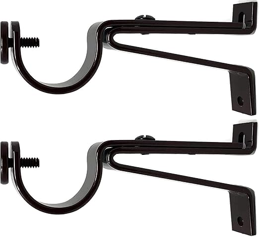 Amazon Com Urbanest Adjustable Curtain Rod Bracket Up To 1 1 8