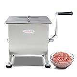 Hakka 15lb/7.5L Manual Meat Mixer, Stainless Steel