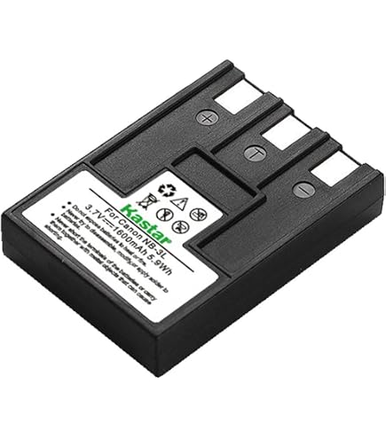 Amazon.com : Kastar NB-3L Battery Replacement for Canon Powershot