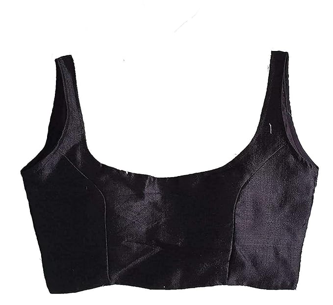 Women's Deep Neck Sleevless Readymade Blouse For Saree & Lahenga Choli