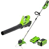 Greenworks 40V Lawn Care Combo Kit, Trimmer