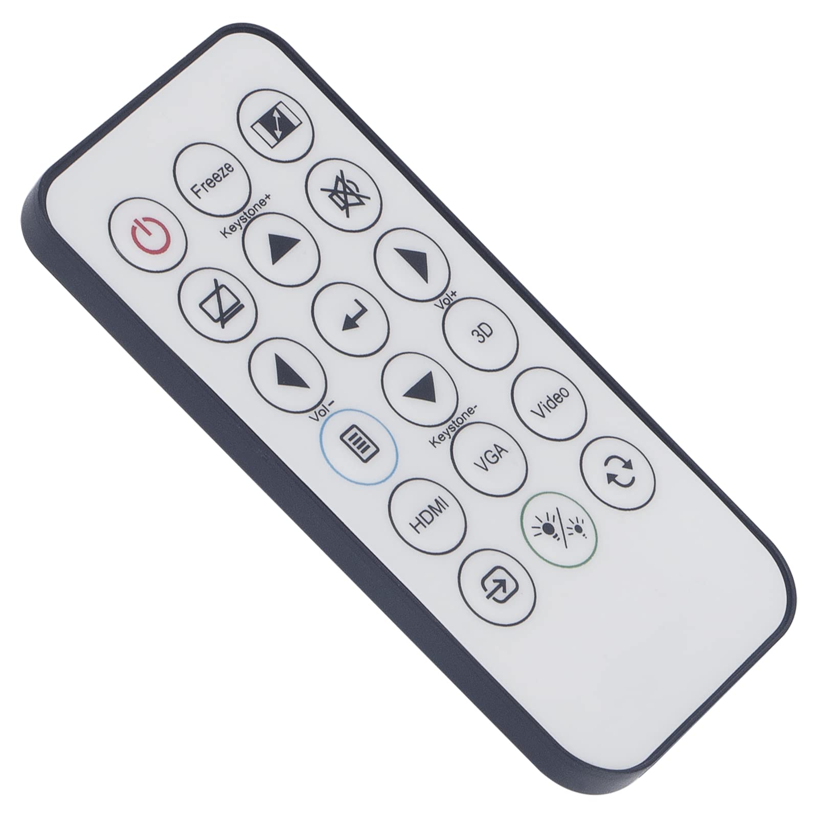 VINABTY HR21G-YHGD01 Remote Control Replacement for Optoma Projector HR21G-YHGD01 EH331 EH334 EH335 EH336, EH337 EH345 EH400+, S321 S322E S331 S334, S334E S341, W330 W334 W334E W341,DS348 H114 H183X