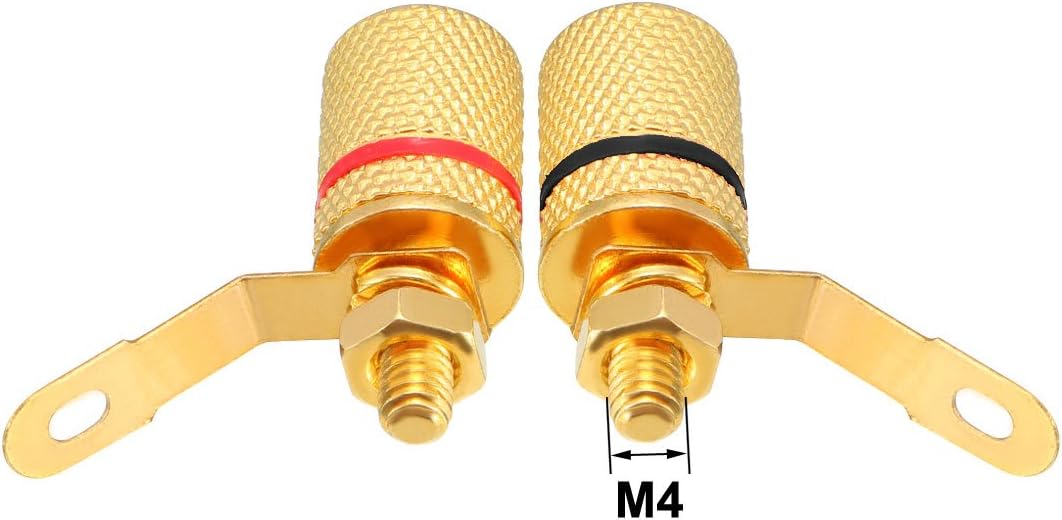 Sourcingmap 10 Pcs Video Speaker Terminal Connectors 4mm Banana Jack Outlet, 26mm x 11mm(10Pack) - Image 3