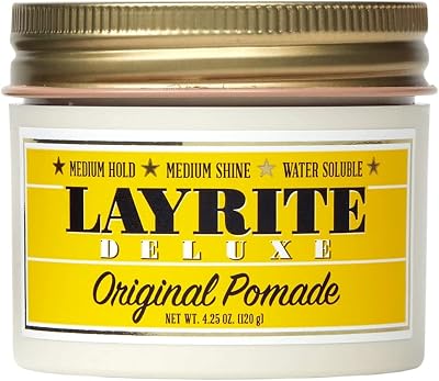 Layrite Original Pomade 120g Medium Hold Water Soluble Medium Shine