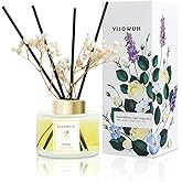 YISOWUH Reed Diffuser Set,5.07 fl oz (150 ml) - Orange Oil Diffusers with 8 Reed Sticks,Home Fragrance Reed Diffuser for Bathroom Shelf Decor