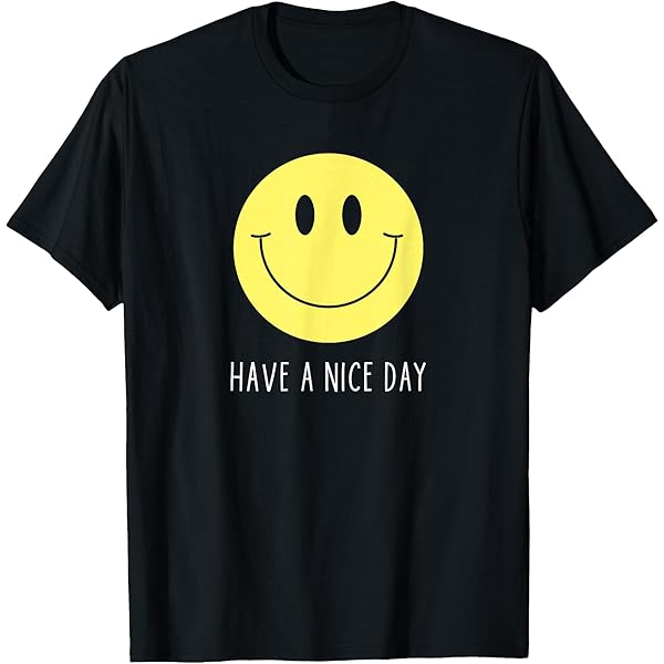 Amazon.com: 70's Retro T Shirt | Have a Nice Day Shirt | Happy