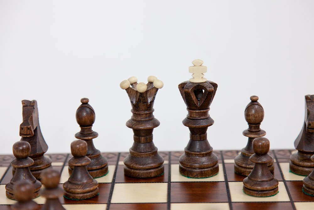 Wegiel Handmade European Ambassador Chess Set - Wooden 21 In - DaftSex HD