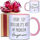 VLUG Retirement Gifts for Women 2026 - Not My Problem Anymore Mug Retired Gifts for Coworker Teacher Nurses Boss Friends Mom Grandma Retirees, Coworkers Farewell Leaving Going Away Gift
