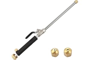 CGLEAM Hydro Jet High Pressure Power Washer Wand Portable Washing Wand Fit Water Hose with Two Different Hose Nozzles Waterin