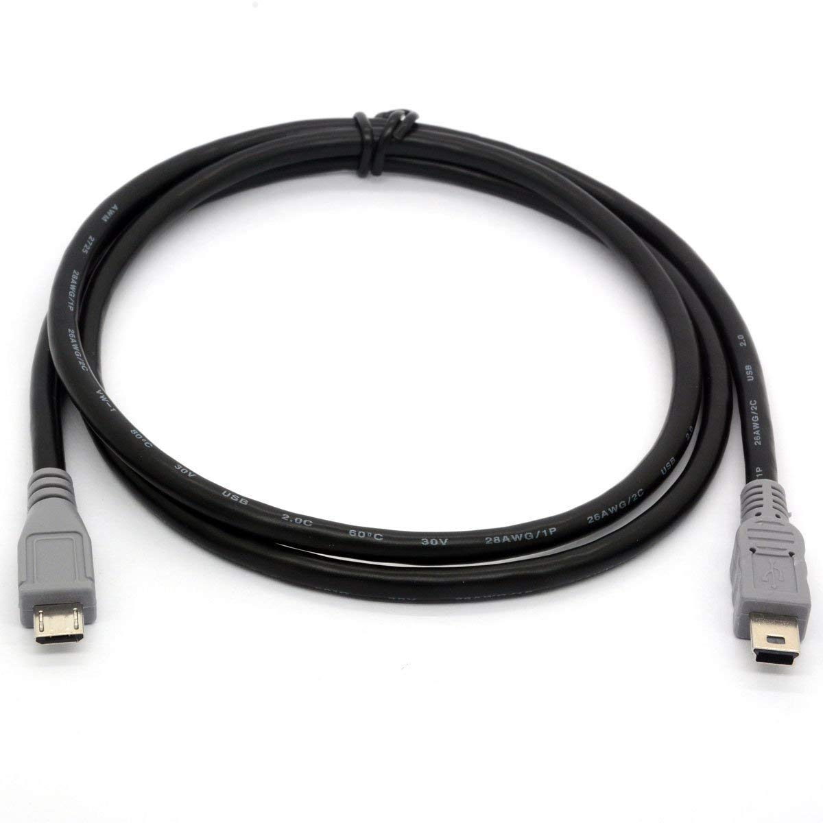 Micro USB to Mini USB OTG Cable Code male to male USB Adapter Converter for Mobile Device 1 Meter/ 3Ft (1 Meter) — image 1
