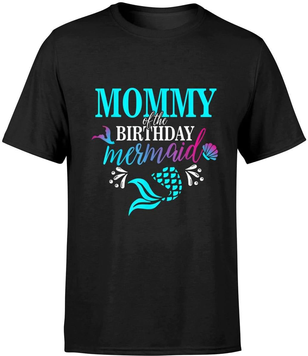 Mommy of The Birthday Mermaid Matching Family T-Shirt and Hoodie