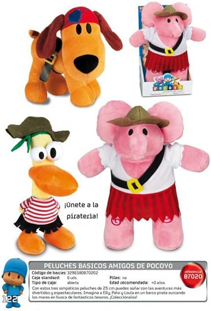 BANDAI – 87020 – Peluche – Pocoyo – 25 cm – loula: Amazon.es: Juguetes y juegos