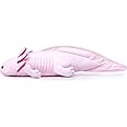 ZHONGXIN MADE Axolotl Stuffed Animal - Light Pink Axolotl Plush Toy, Realistic 20" Cute Ambystoma Creepy Amphibians Plush Toys, Unique Plush Gift Collection for Kids